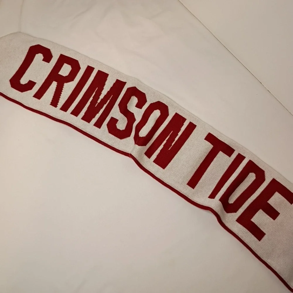 Nike Scarf Unisex ALABAMA‎ CRIMSON TIDE Red White Winter 61